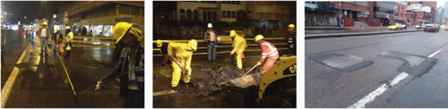 Antes, durante y después - Carrera 7a con calle 61