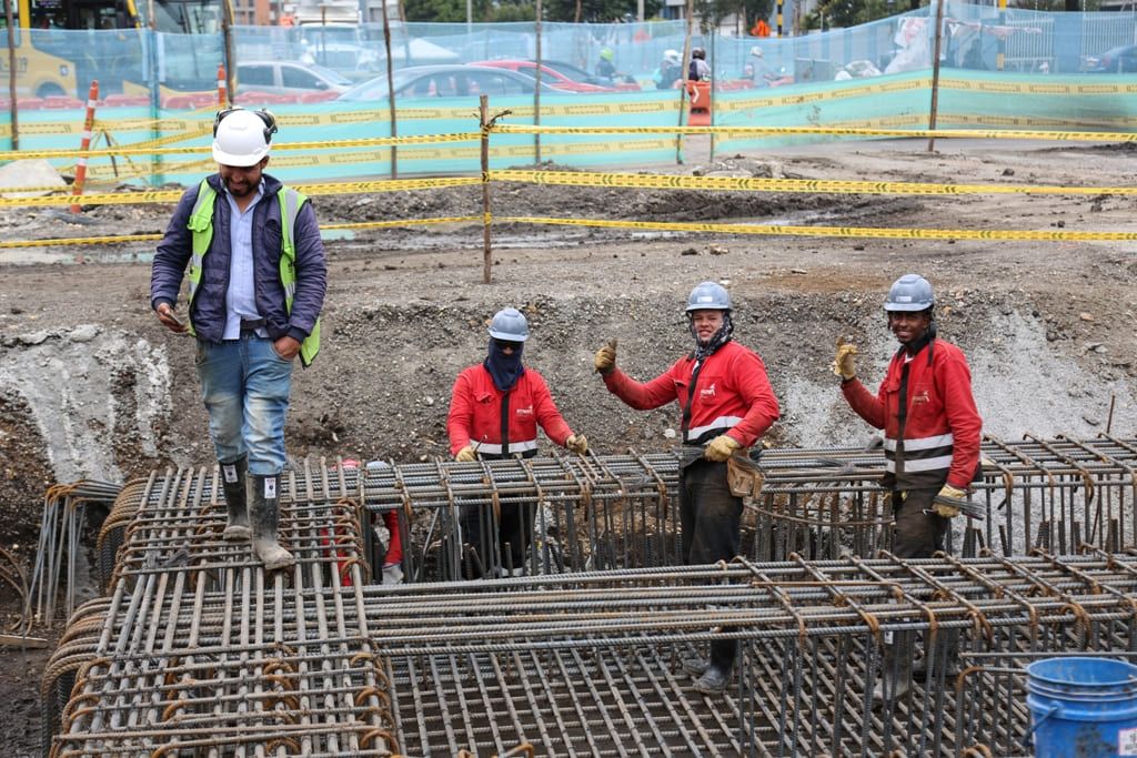 Trabajadores en obra