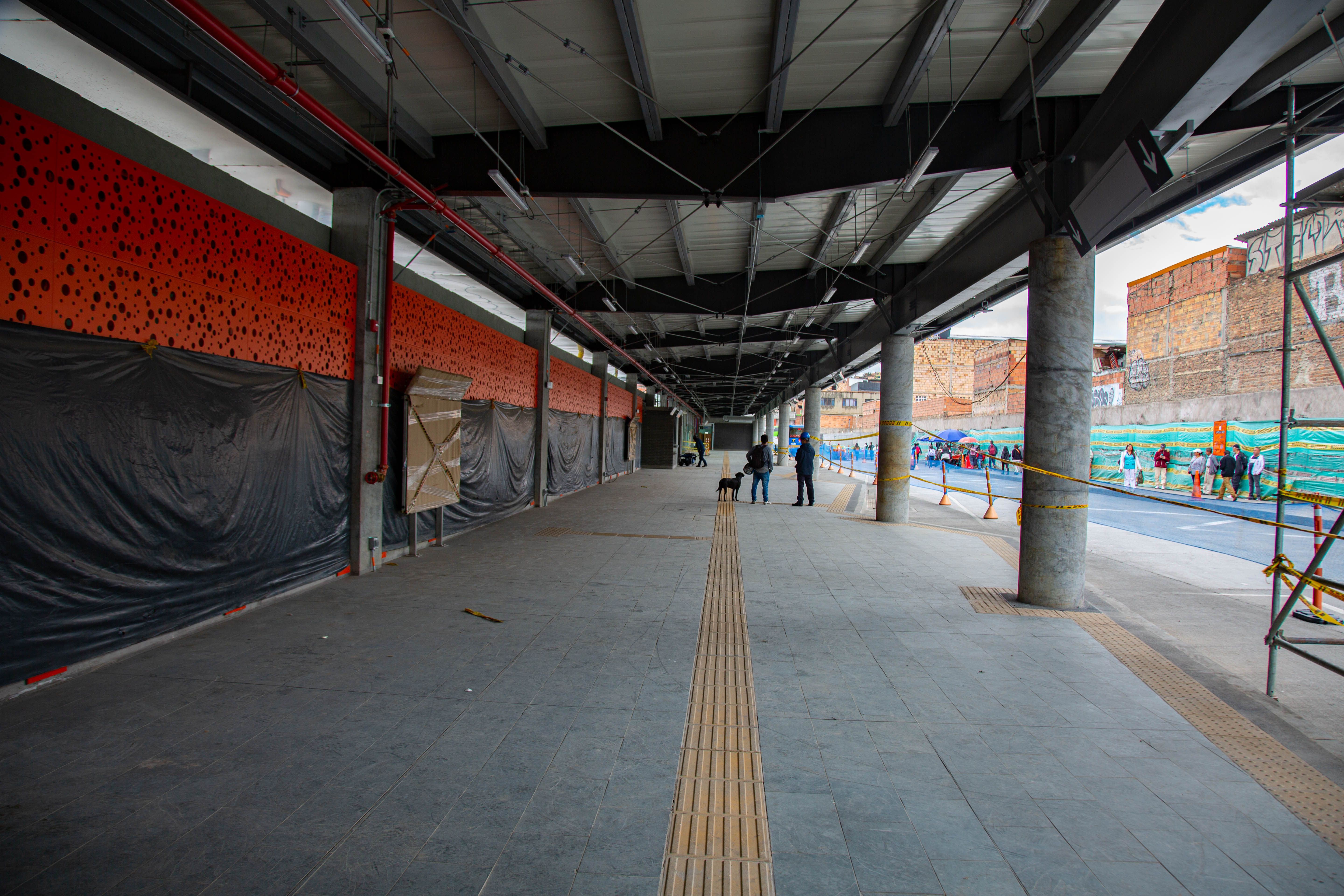 Plataforma de la estación Molinos