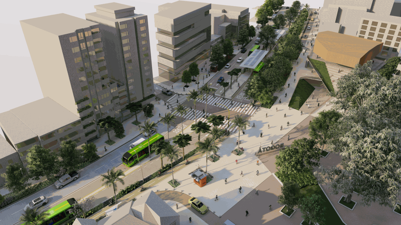 Render proyecto corredor verde