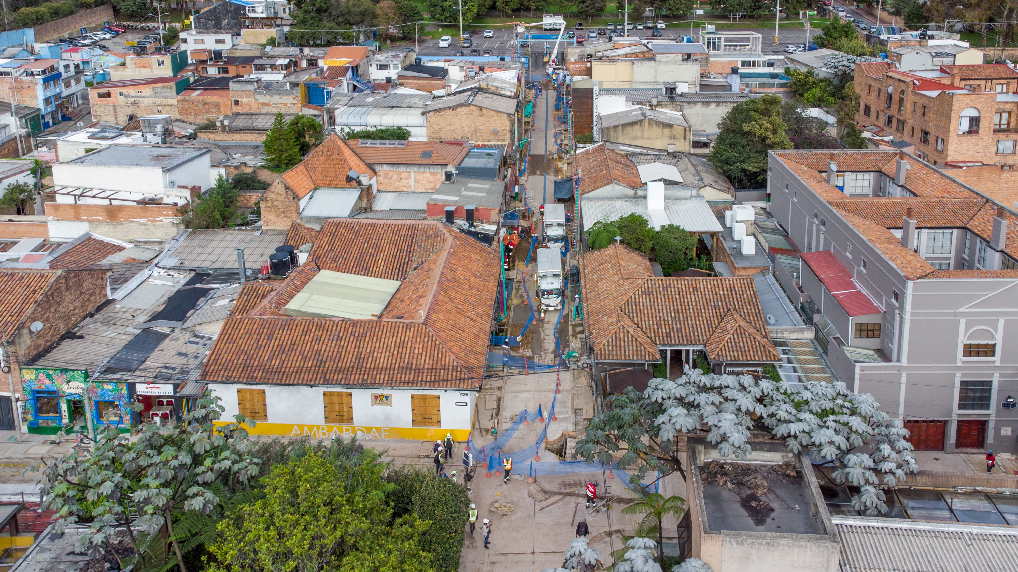fotografía panoramica de obras en usaquen